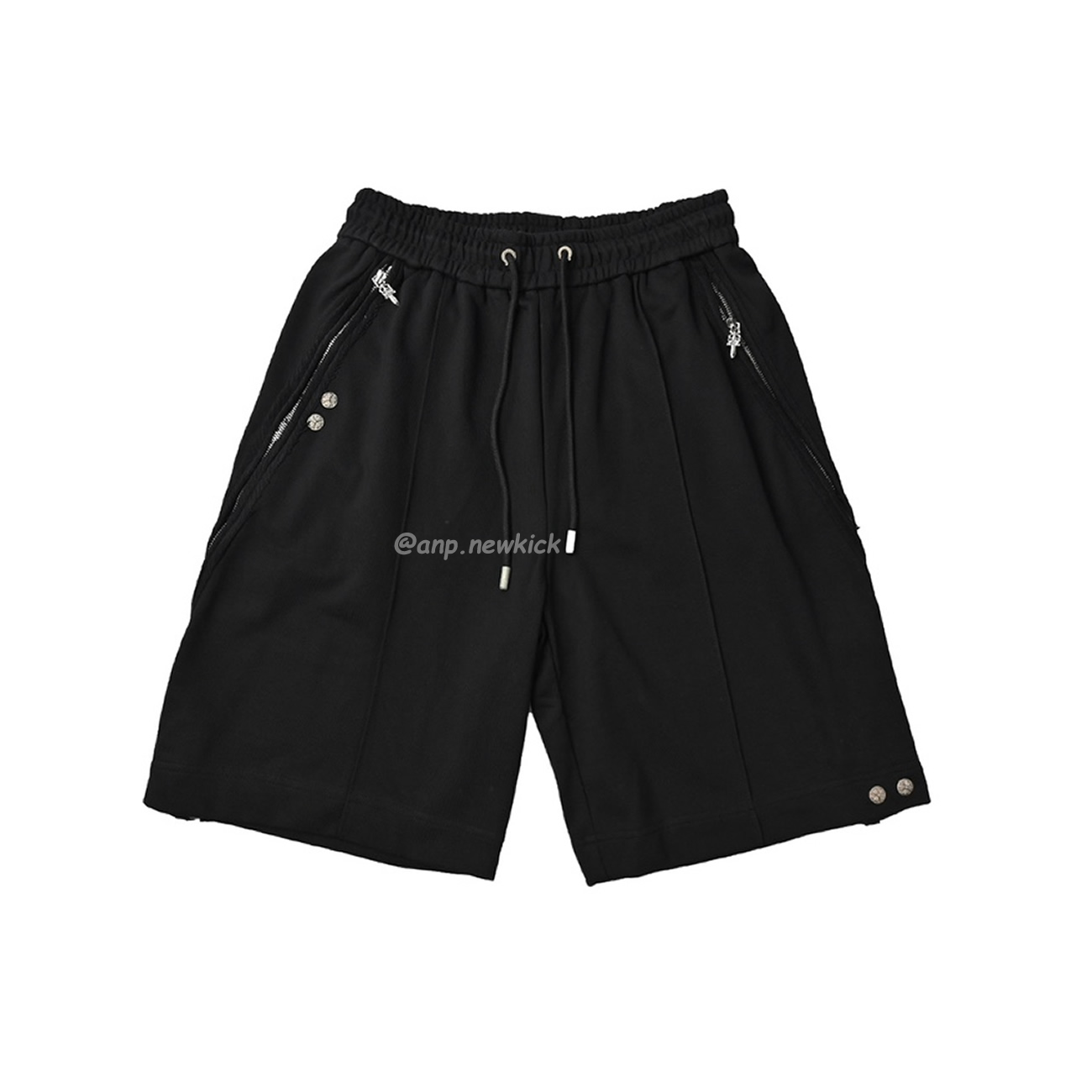 Chrome Hearts 23ss Black White Side Zipper Shorts (8) - newkick.app